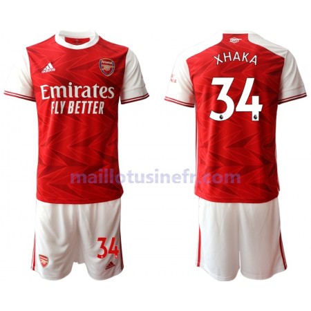 Maillot de Foot Arsenal Granit Xhaka 34 Domicile 2020-21 - Enfant